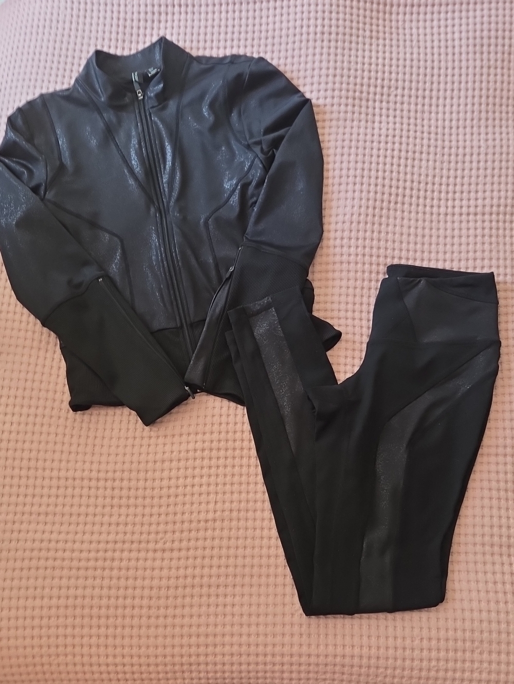 Cynthia Rowley Black Workout Set